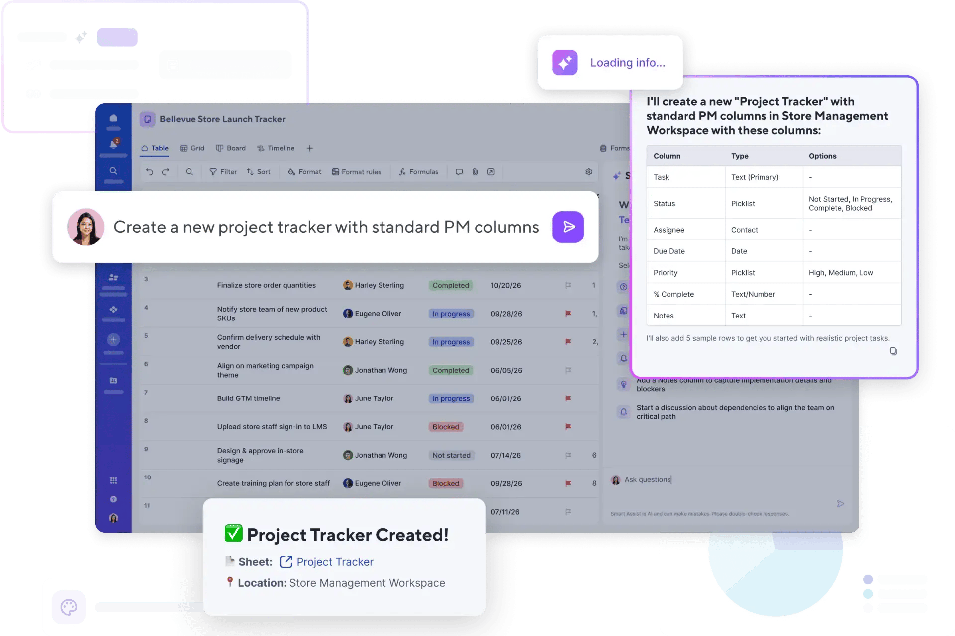 Ai features overview product screen