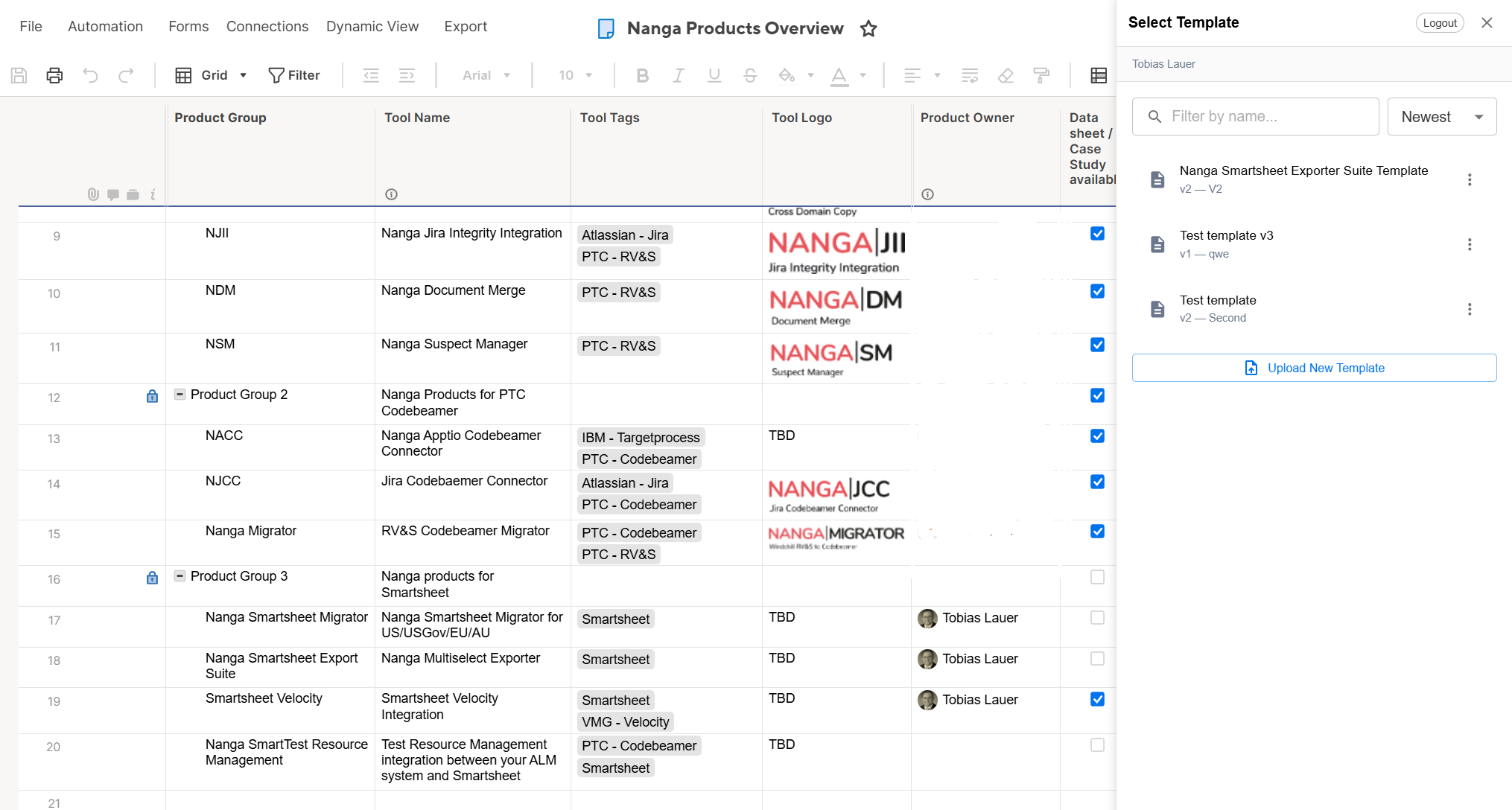 NangaSystems_NSES_TemplateSelection